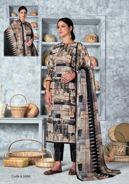 Vaibhav Pashmina Vol 5 Karachi Cotton Dress Material Catalog
